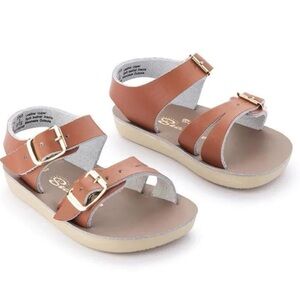 Salt Water Sandals by Hoy Brown Sandals with Minimalist Design Toddler size 5